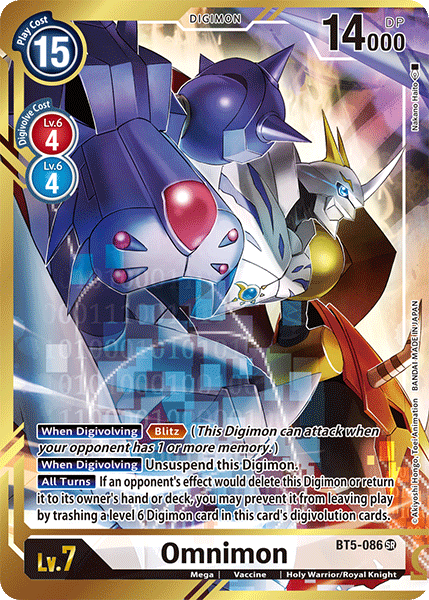 Omnimon [BT5-086] (Alternate Art - Nakano Haito) [Battle of Omni] | Mindsight Gaming