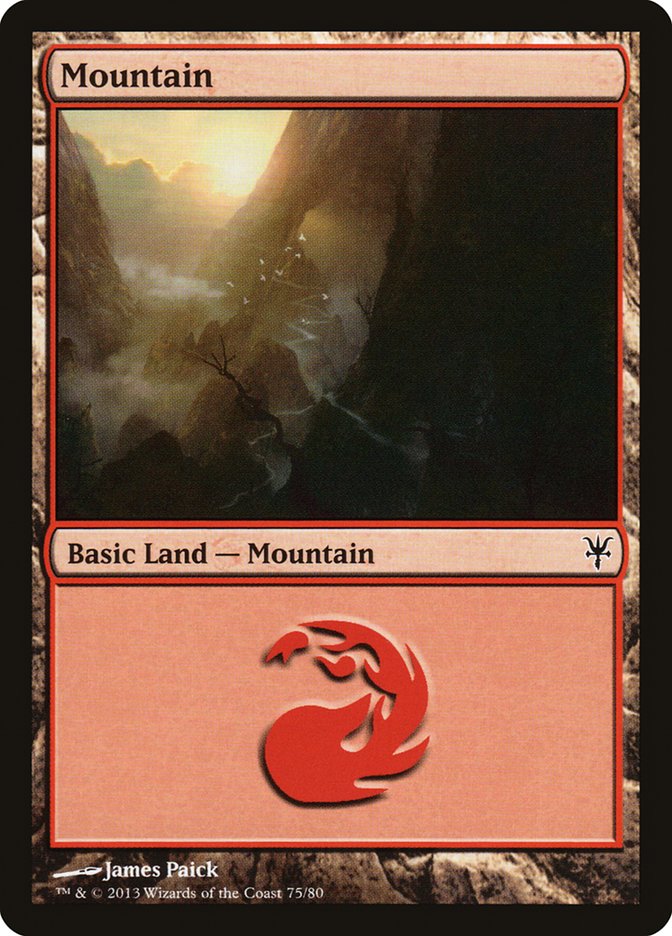 Mountain (75) [Duel Decks: Sorin vs. Tibalt] | Mindsight Gaming