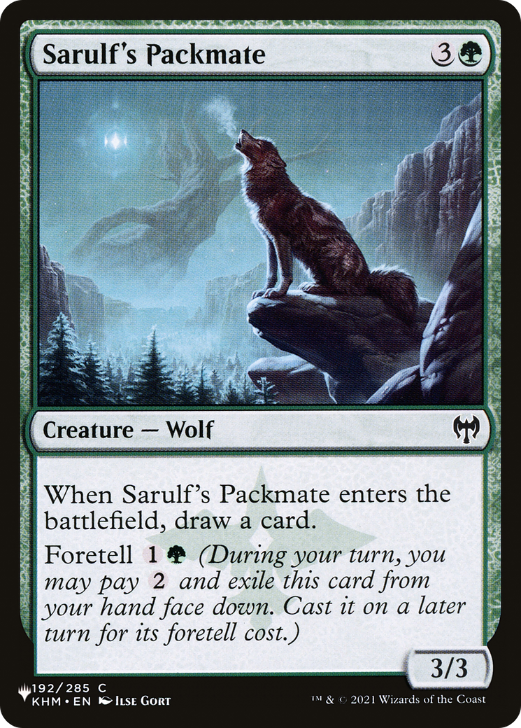 Sarulf's Packmate [The List Reprints] | Mindsight Gaming