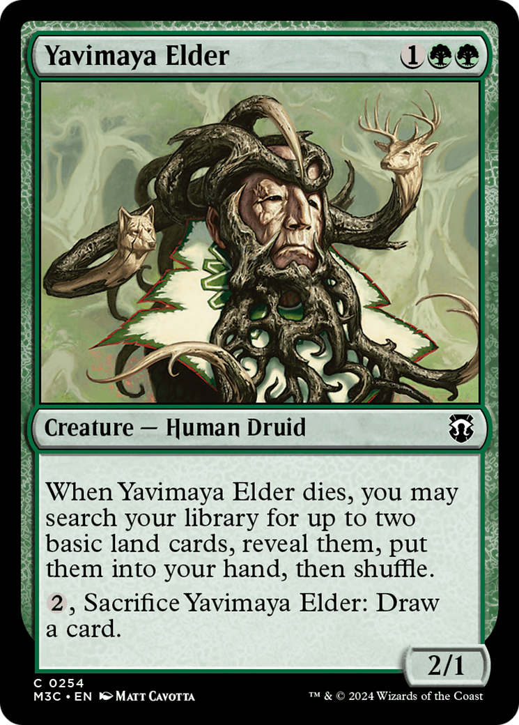 Yavimaya Elder (Ripple Foil) [Modern Horizons 3 Commander] | Mindsight Gaming