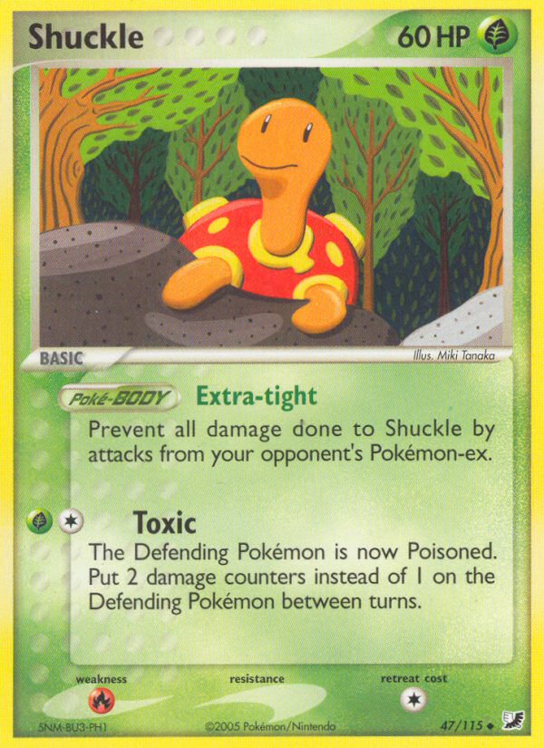 Shuckle (47/115) [EX: Unseen Forces] | Mindsight Gaming