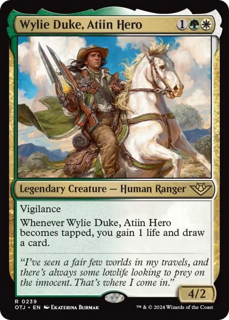 Wylie Duke, Atiin Hero [Outlaws of Thunder Junction] | Mindsight Gaming