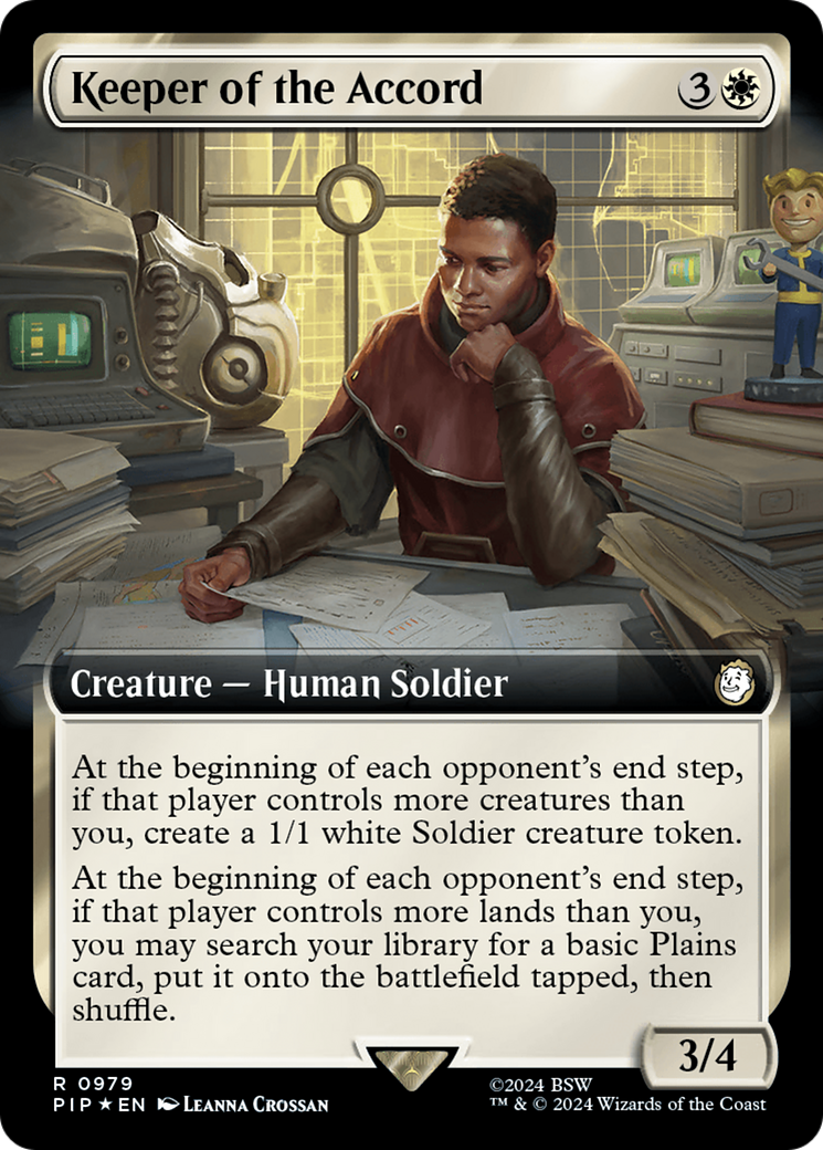 Keeper of the Accord (Extended Art) (Surge Foil) [Fallout] | Mindsight Gaming