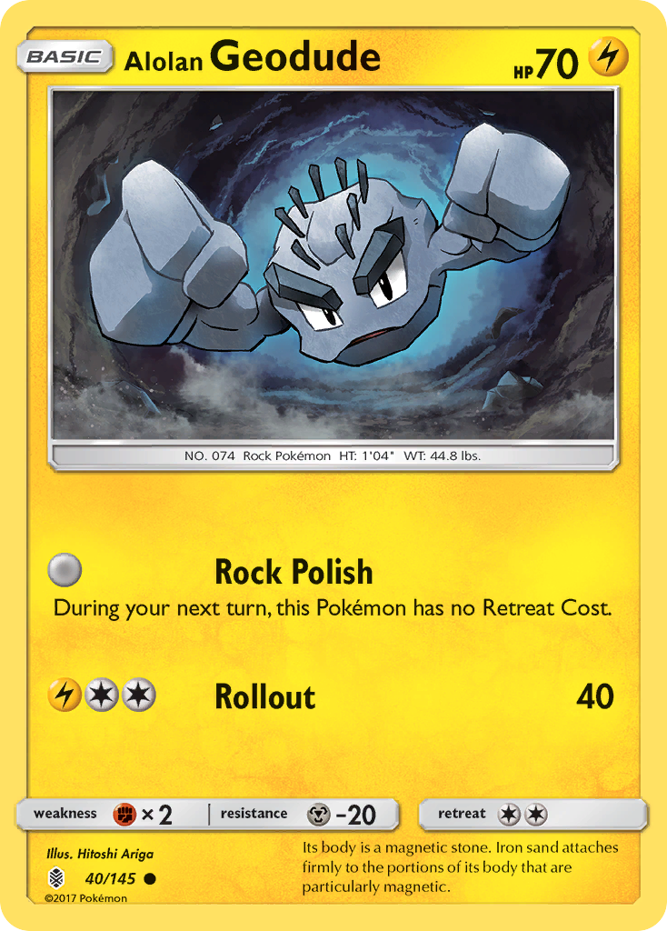 Alolan Geodude (40/145) [Sun & Moon: Guardians Rising] | Mindsight Gaming