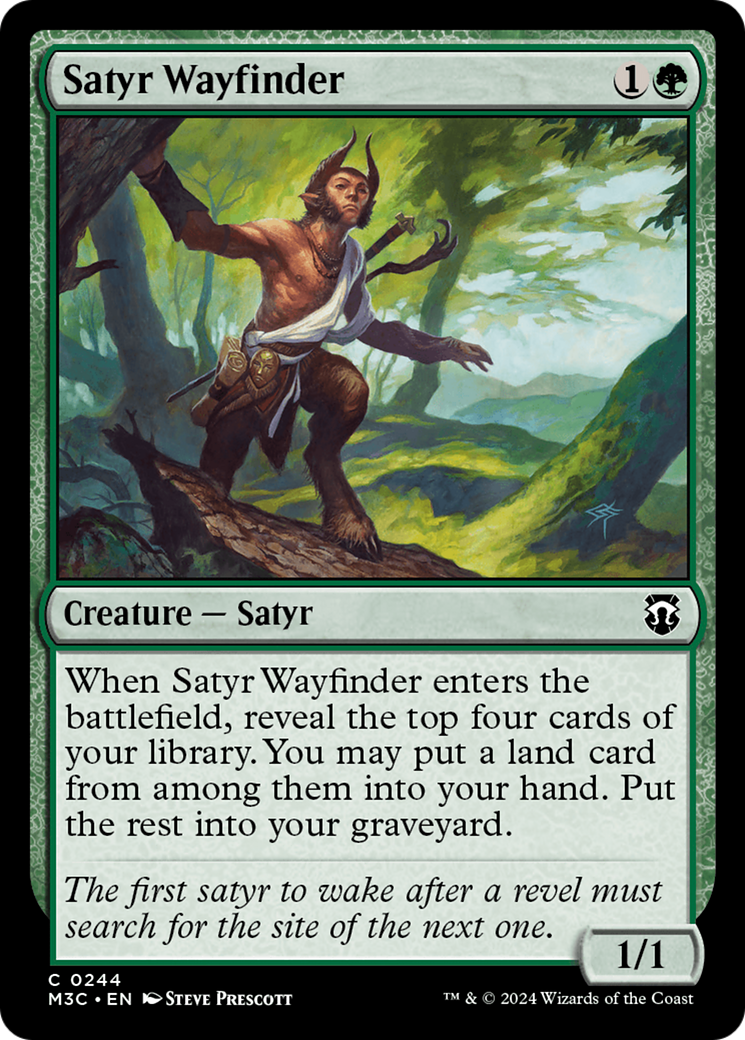 Satyr Wayfinder (Ripple Foil) [Modern Horizons 3 Commander] | Mindsight Gaming