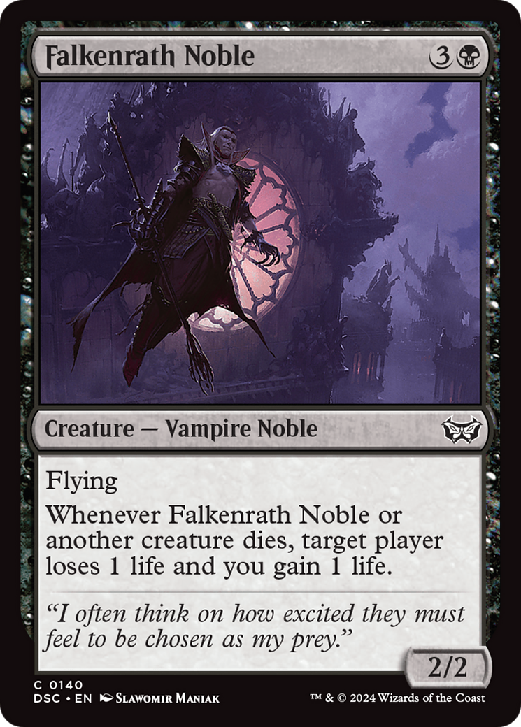 Falkenrath Noble [Duskmourn: House of Horror Commander] | Mindsight Gaming