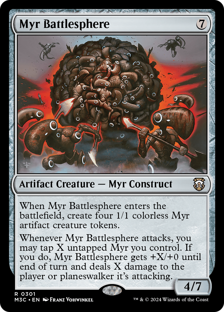 Myr Battlesphere (Ripple Foil) [Modern Horizons 3 Commander] | Mindsight Gaming