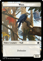 Wall // Intrepid Rabbit Double-Sided Token [Bloomburrow Tokens] | Mindsight Gaming