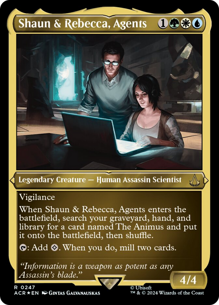 Shaun & Rebecca, Agents (Foil Etched) [Assassin's Creed] | Mindsight Gaming