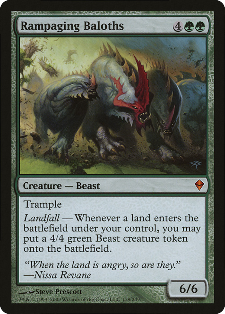 Rampaging Baloths (Zendikar) (Oversized) [Oversize Cards] | Mindsight Gaming