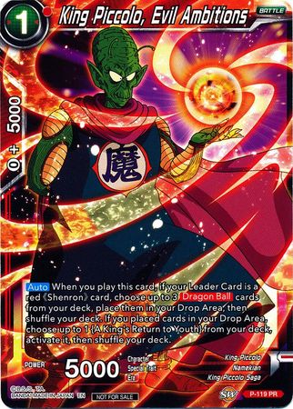 King Piccolo, Evil Ambitions (Power Booster) (P-119) [Promotion Cards] | Mindsight Gaming