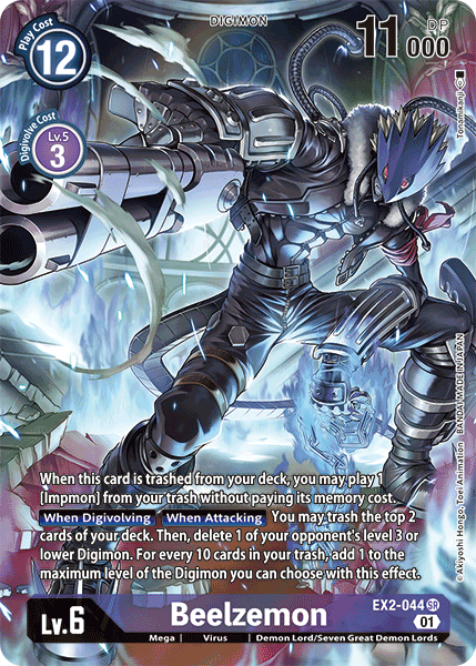 Beelzemon [EX2-044] (Alternate Art) [Digital Hazard] | Mindsight Gaming