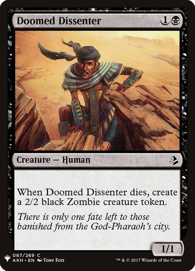 Doomed Dissenter [Mystery Booster] | Mindsight Gaming