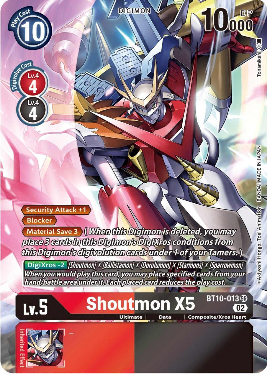 Shoutmon X5 [BT10-013] (Alternate Art) [Xros Encounter] | Mindsight Gaming