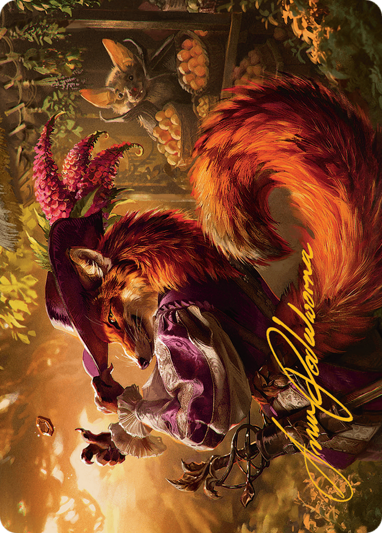 Mr. Foxglove Art Card (Gold-Stamped Signature) [Bloomburrow Art Series] | Mindsight Gaming