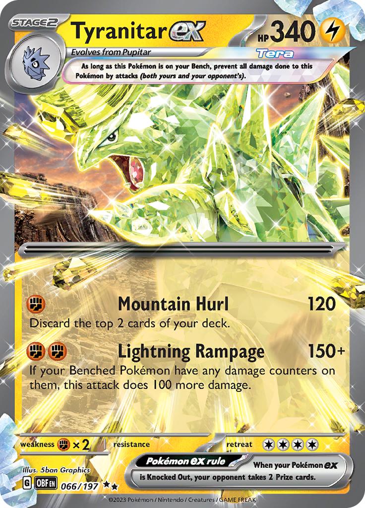 Tyranitar ex (066/197) [Scarlet & Violet: Obsidian Flames] | Mindsight Gaming