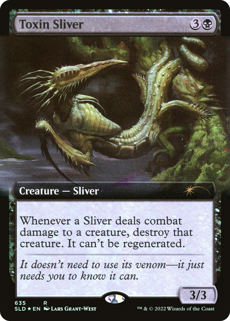 Toxin Sliver (Extended Art) [Secret Lair Drop Promos] | Mindsight Gaming