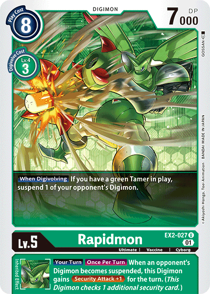 Rapidmon [EX2-027] [Digital Hazard] | Mindsight Gaming