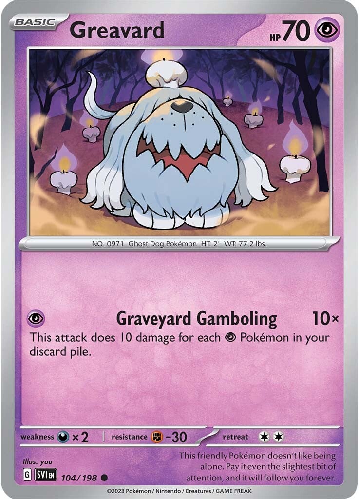 Greavard (104/198) [Scarlet & Violet: Base Set] | Mindsight Gaming