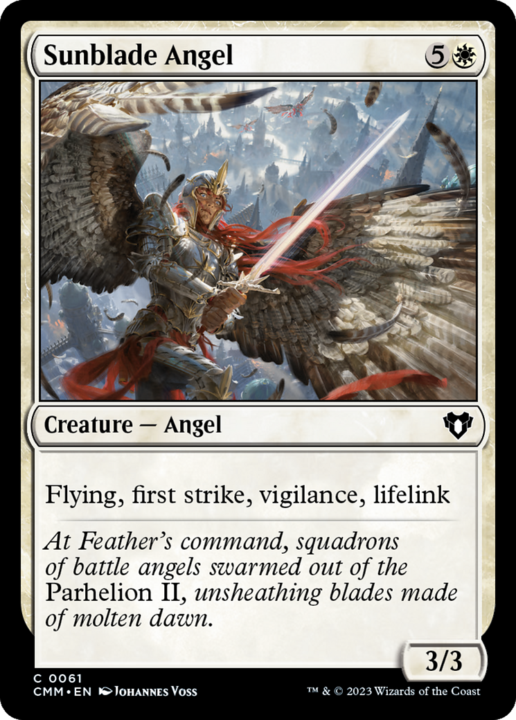 Sunblade Angel [Commander Masters] | Mindsight Gaming