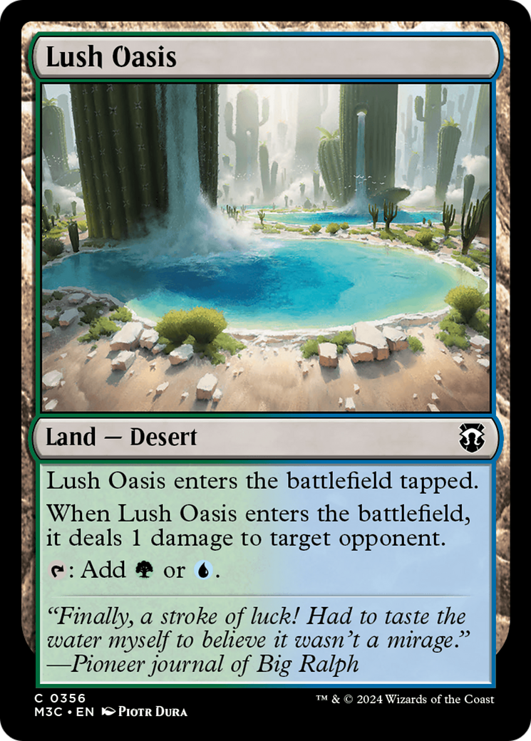 Lush Oasis (Ripple Foil) [Modern Horizons 3 Commander] | Mindsight Gaming