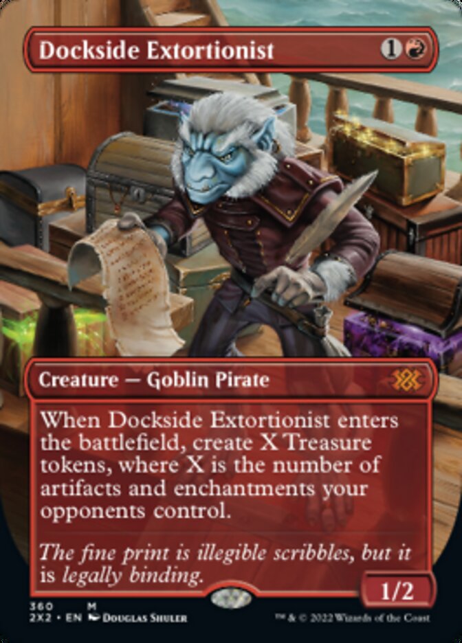 Dockside Extortionist (Borderless Alternate Art) [Double Masters 2022] | Mindsight Gaming