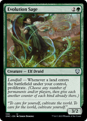 Evolution Sage [Phyrexia: All Will Be One Commander] | Mindsight Gaming