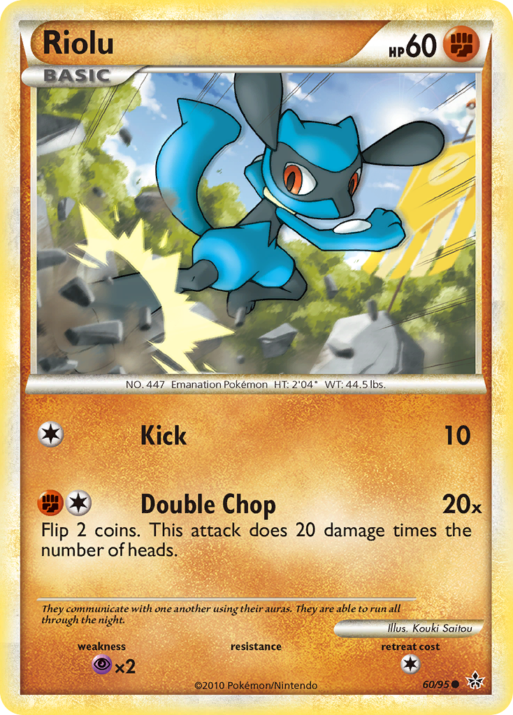 Riolu (60/95) [HeartGold & SoulSilver: Unleashed] | Mindsight Gaming