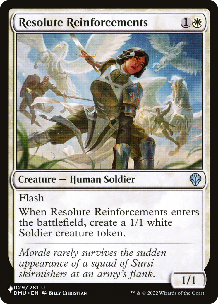 Resolute Reinforcements [The List Reprints] | Mindsight Gaming