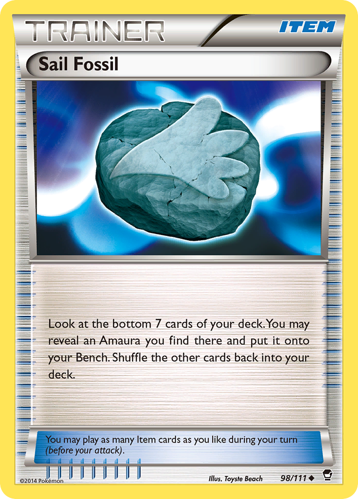 Sail Fossil (98/111) [XY: Furious Fists] | Mindsight Gaming