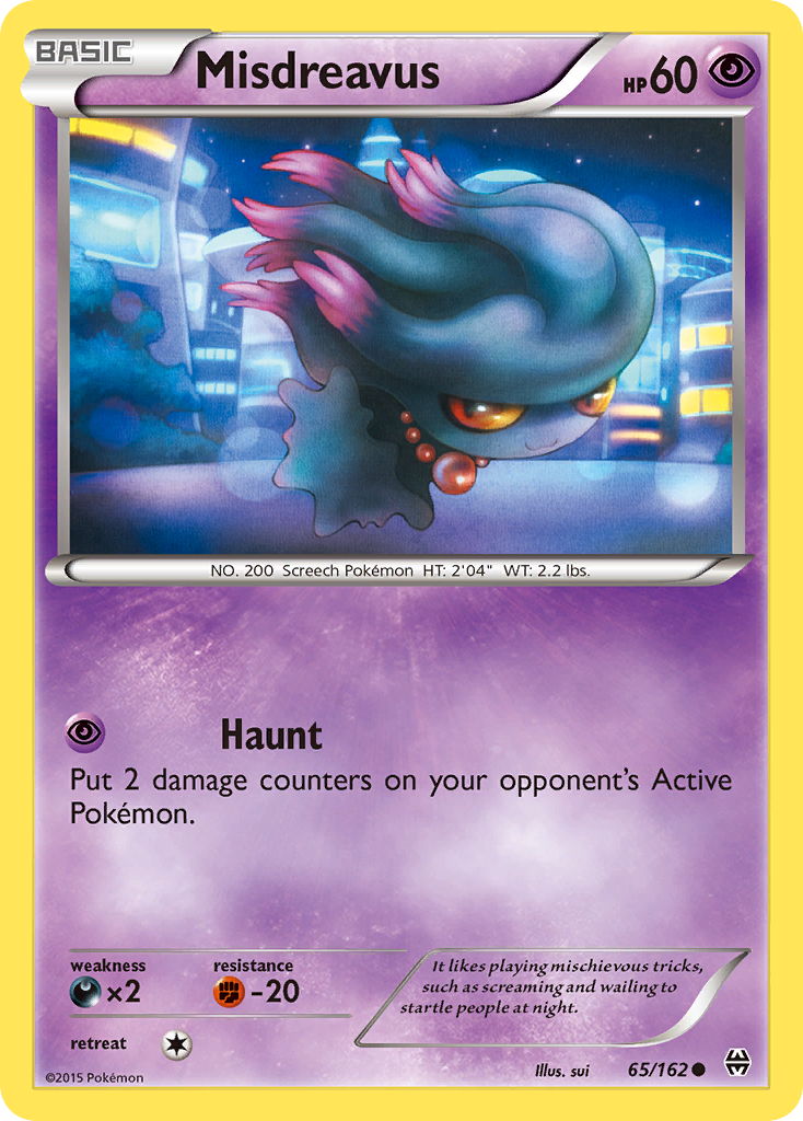 Misdreavus (65/162) [XY: BREAKthrough] | Mindsight Gaming