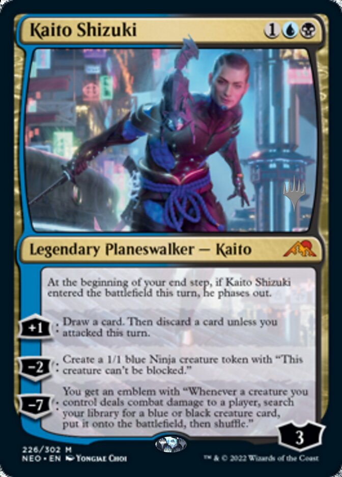 Kaito Shizuki (Promo Pack) [Kamigawa: Neon Dynasty Promos] | Mindsight Gaming