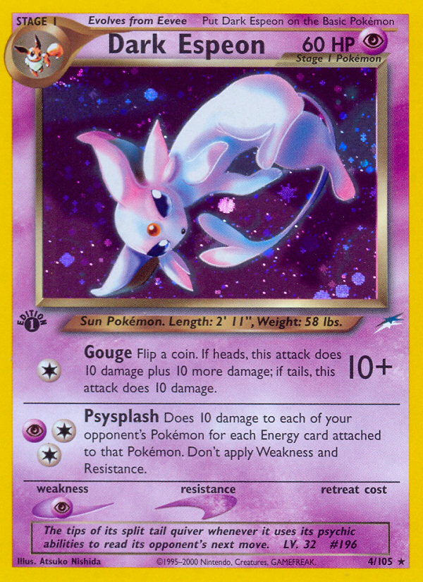 Dark Espeon (4/105) [Neo Destiny 1st Edition] | Mindsight Gaming