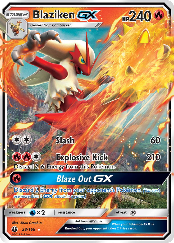 Blaziken GX (28/168) [Sun & Moon: Celestial Storm] | Mindsight Gaming