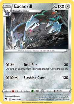 Excadrill (122/185) [Sword & Shield: Vivid Voltage] | Mindsight Gaming