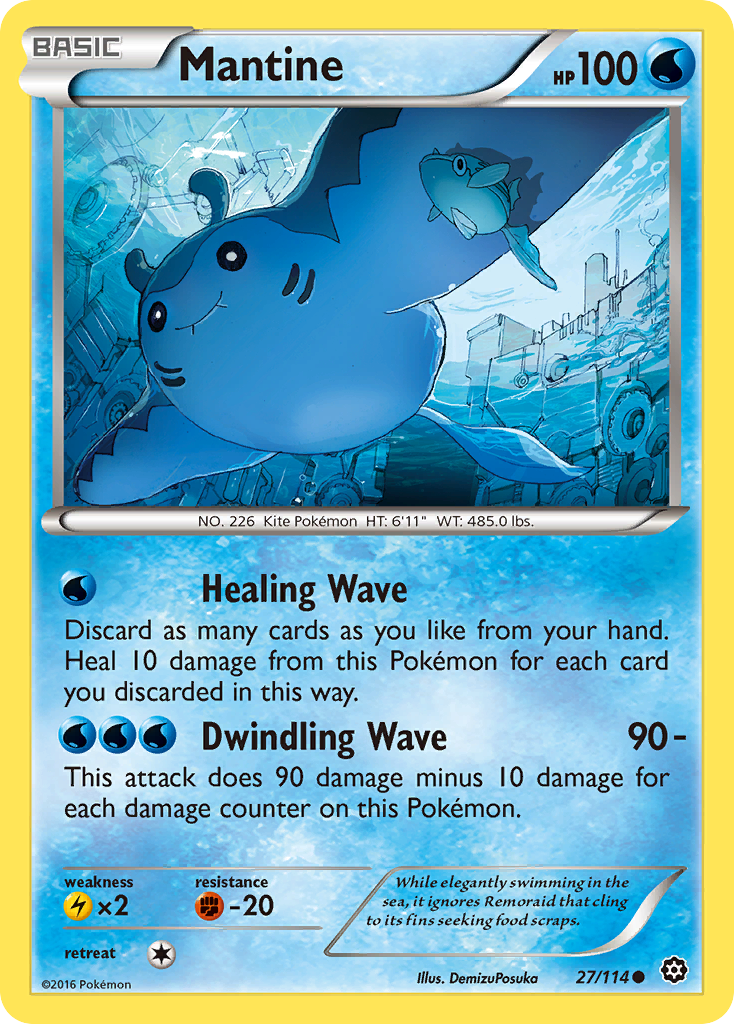 Mantine (27/114) [XY: Steam Siege] | Mindsight Gaming