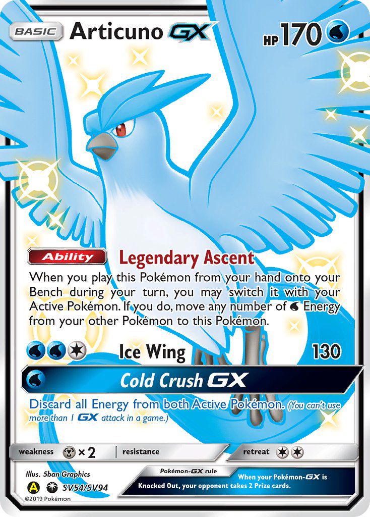 Articuno GX (SV54/SV94) [Sun & Moon: Hidden Fates - Shiny Vault] | Mindsight Gaming