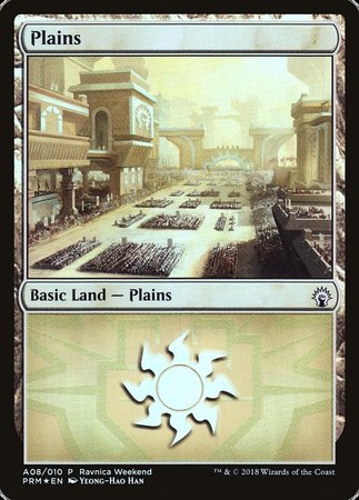 Plains - Boros (A08) [GRN Ravnica Weekend] | Mindsight Gaming