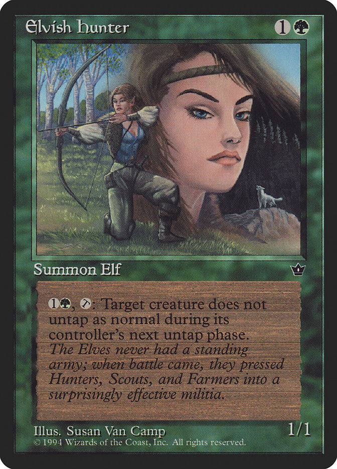 Elvish Hunter (Susan Van Camp) [Fallen Empires] | Mindsight Gaming