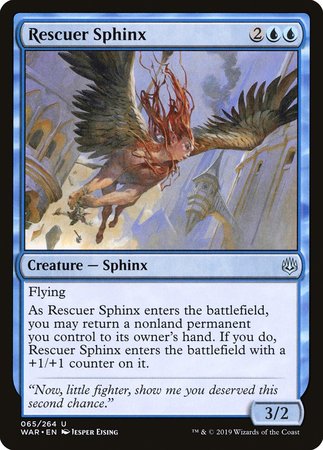 Rescuer Sphinx [War of the Spark] | Mindsight Gaming