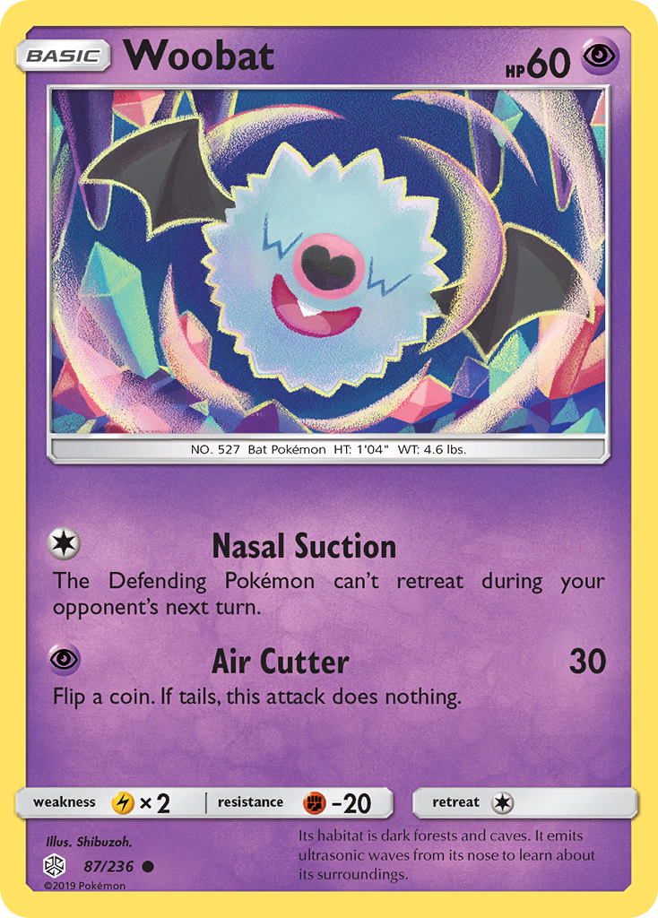 Woobat (87/236) [Sun & Moon: Cosmic Eclipse] | Mindsight Gaming