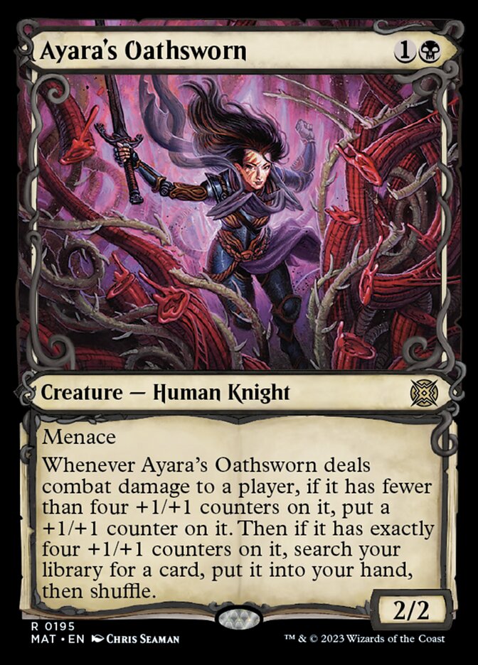 Ayara's Oathsworn (Showcase Halo Foil) [March of the Machine: The Aftermath] | Mindsight Gaming