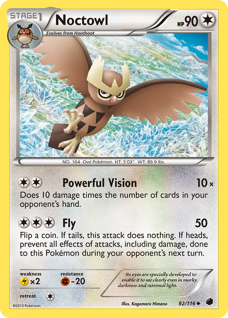 Noctowl (92/116) [Black & White: Plasma Freeze] | Mindsight Gaming