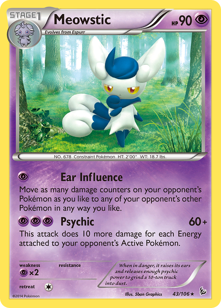 Meowstic (43/106) [XY: Flashfire] | Mindsight Gaming