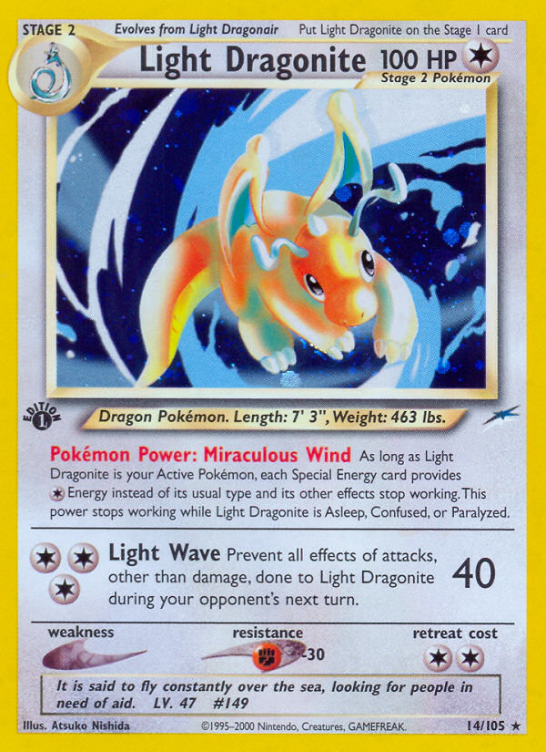 Light Dragonite (14/105) [Neo Destiny 1st Edition] | Mindsight Gaming