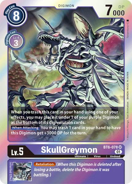 SkullGreymon [BT6-078] [Double Diamond] | Mindsight Gaming