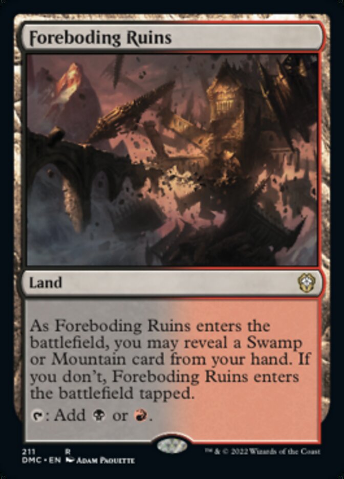 Foreboding Ruins [Dominaria United Commander] | Mindsight Gaming