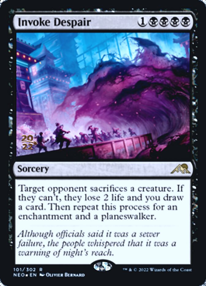 Invoke Despair [Kamigawa: Neon Dynasty Prerelease Promos] | Mindsight Gaming