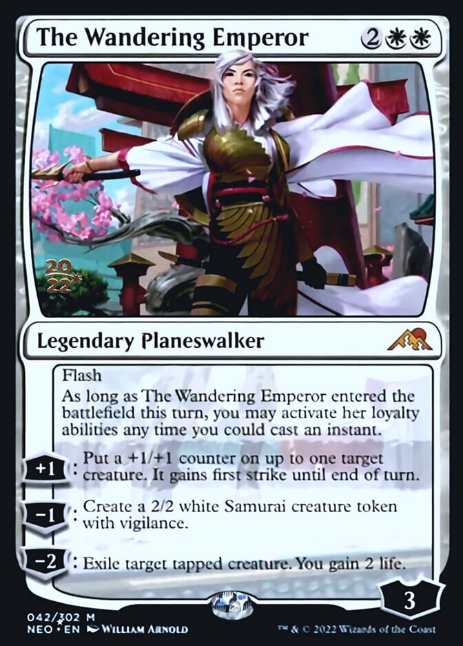 The Wandering Emperor [Kamigawa: Neon Dynasty Prerelease Promos] | Mindsight Gaming