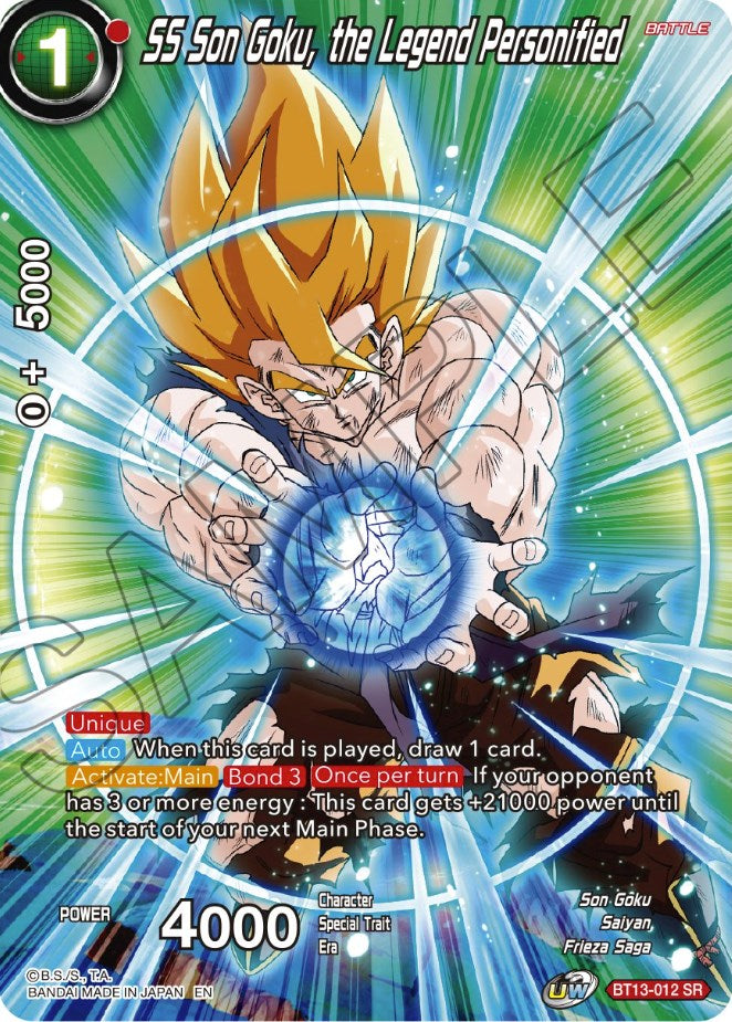 SS Son Goku, the Legend Personified (BT13-012) [Theme Selection: History of Son Goku] | Mindsight Gaming